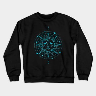 Celestial Sun in Universe Crewneck Sweatshirt